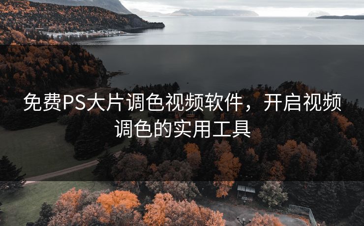 免费PS大片调色视频软件，开启视频调色的实用工具