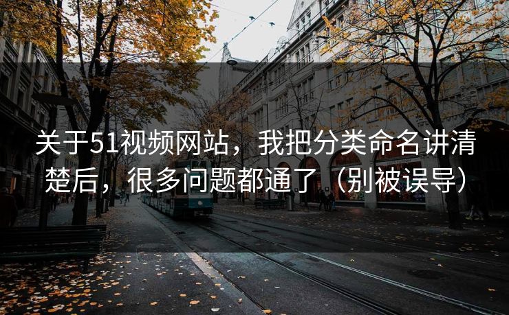 关于51视频网站，我把分类命名讲清楚后，很多问题都通了（别被误导）